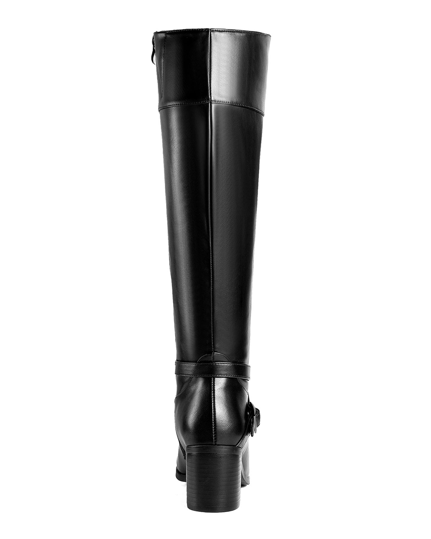 Ann Creek Women's Riding Boots Block Heels Square Toe Crisscross Buckle Straps - Picture 13 of 21