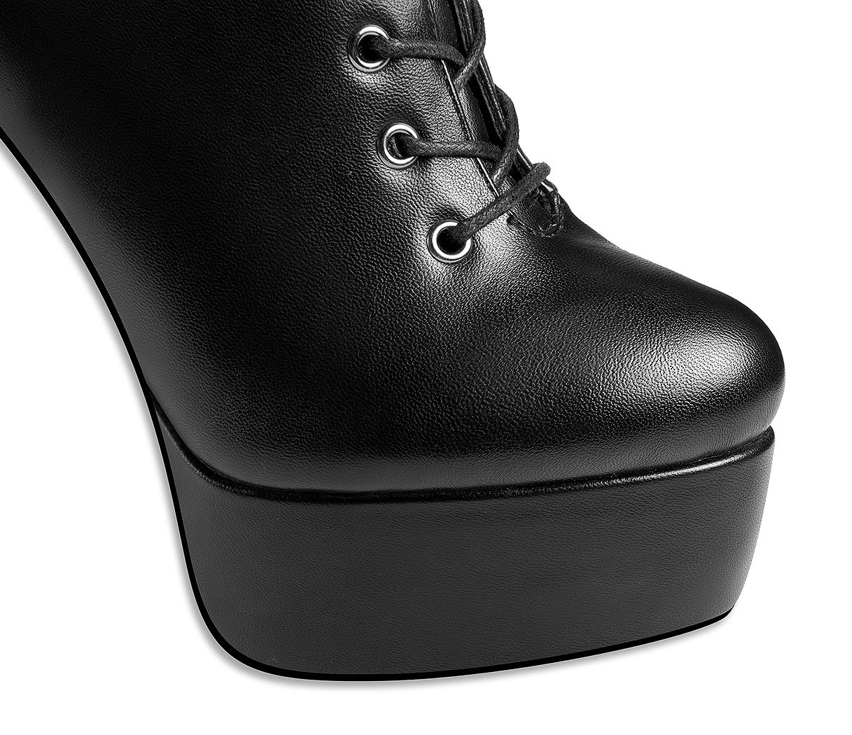 Ann Creek Women's High Fashion Ultra High Stiletto Heels Platform Lace Up Boots - Picture 5 of 17