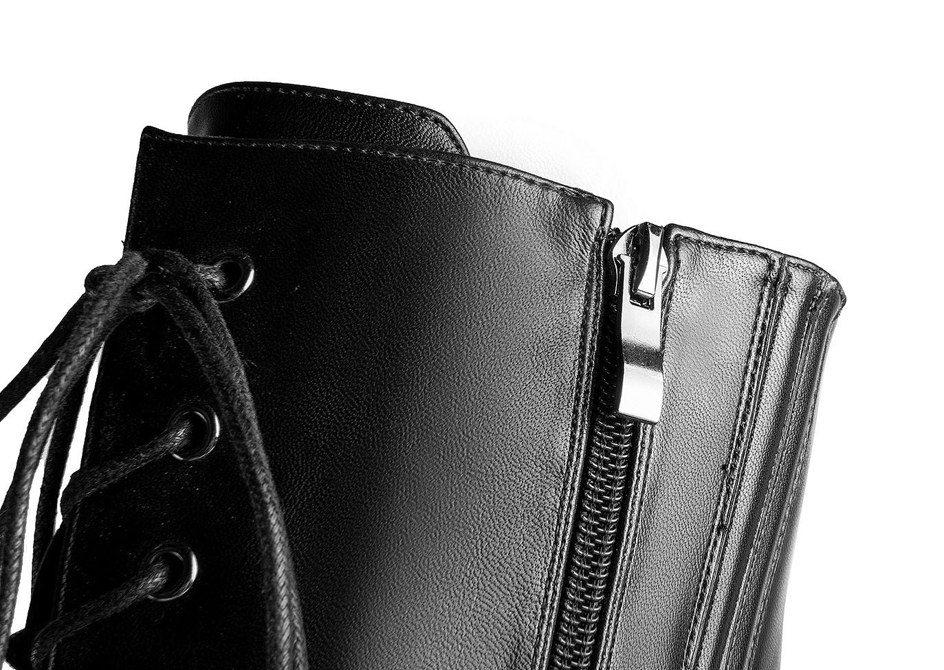 Ann Creek Women's High Fashion Ultra High Stiletto Heels Platform Lace Up Boots - Picture 9 of 17