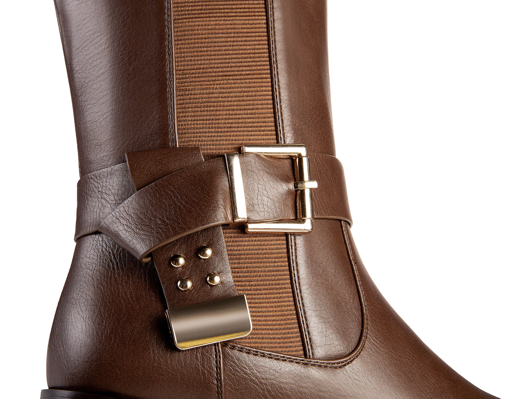 Botas de montar para mujer Ann Creek con hebilla dorada hasta la rodilla mujer adulta - Imagen 7 de 9