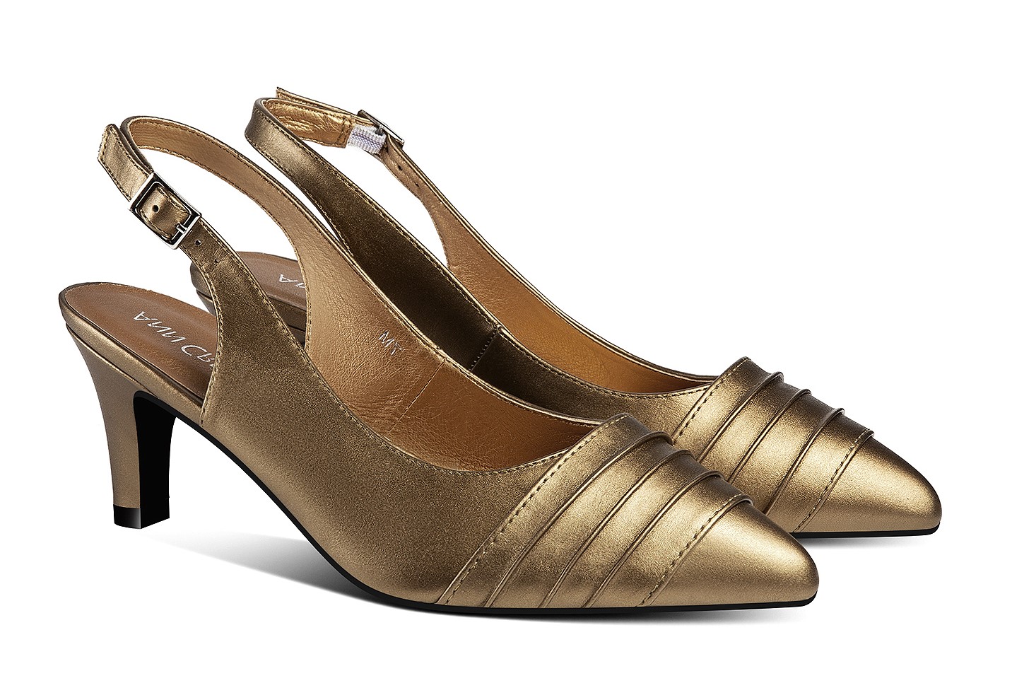 Sandalias para mujer Ann Creek tacón de gatito acento metálico mujer adulta - Imagen 15 de 22