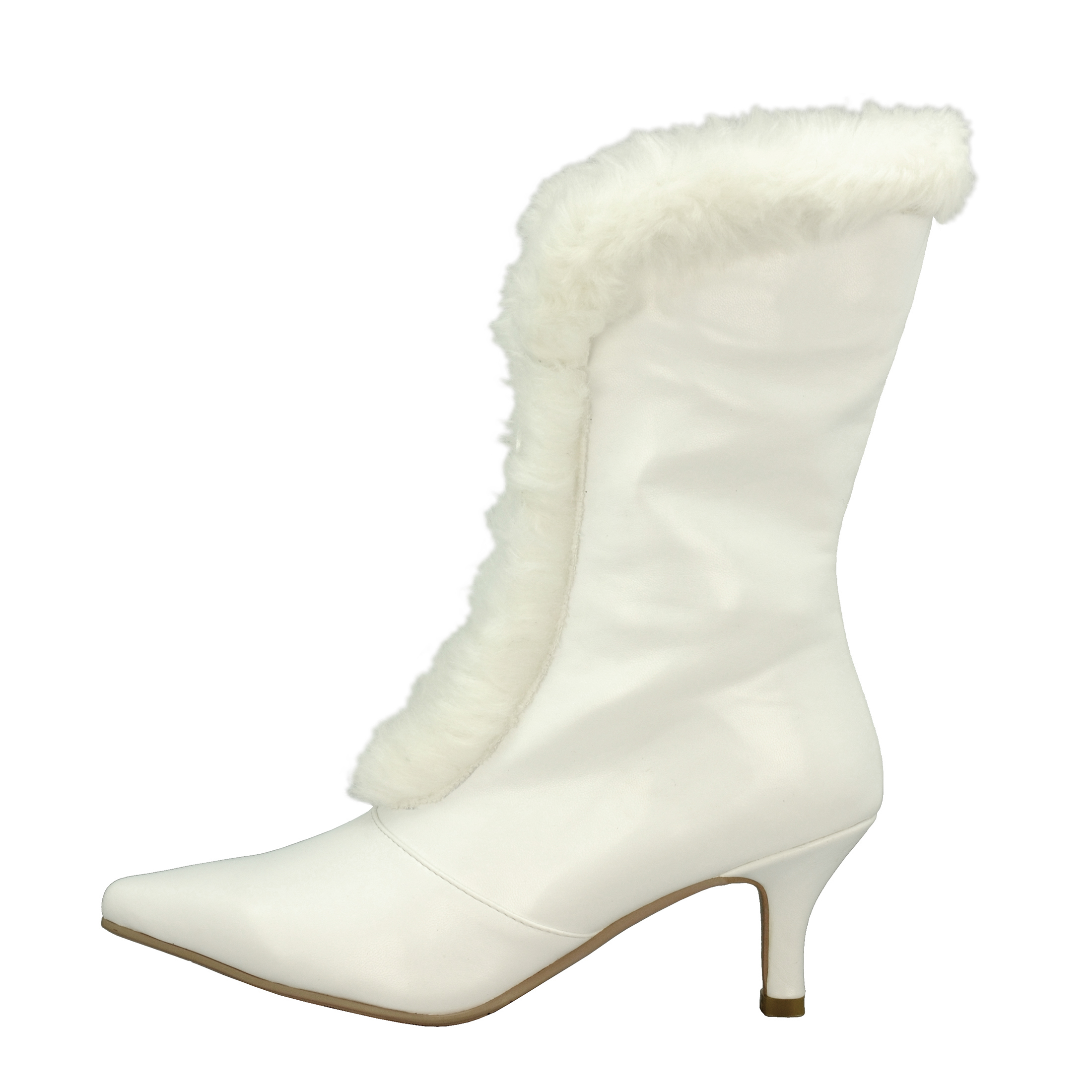 Ann Creek Women's Shearling Boots Faux Fur Mid-Calf Kitten Heel Pointy Toe Adult - Picture 12 of 16