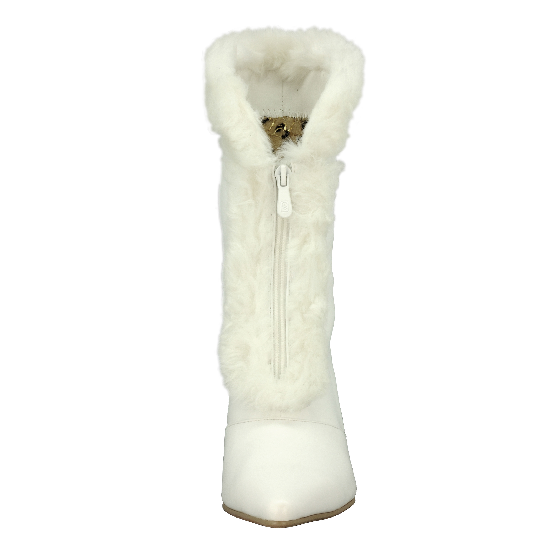 Ann Creek Women's Shearling Boots Faux Fur Mid-Calf Kitten Heel Pointy Toe Adult - Picture 13 of 16