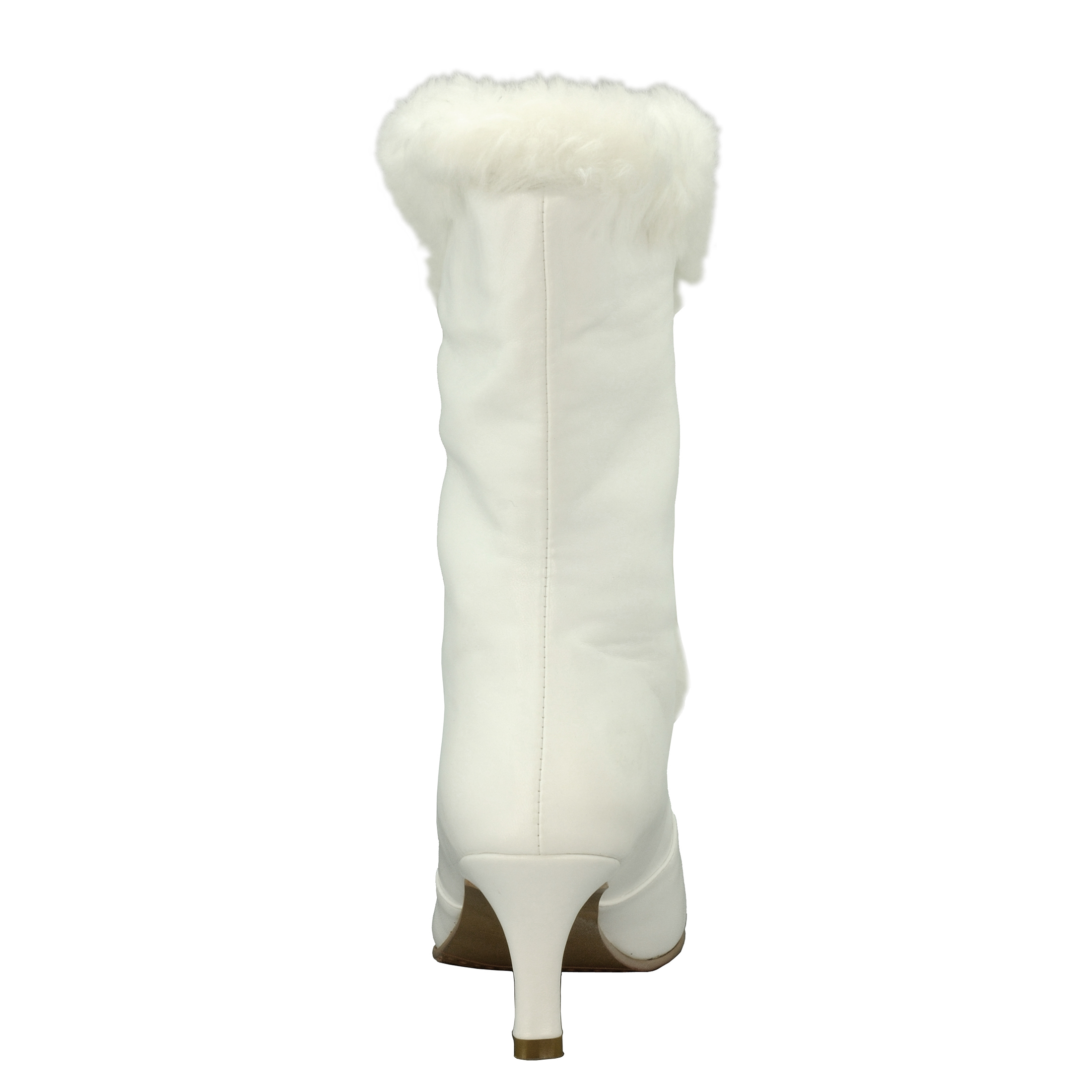 Ann Creek Women's Shearling Boots Faux Fur Mid-Calf Kitten Heel Pointy Toe Adult - Picture 14 of 16