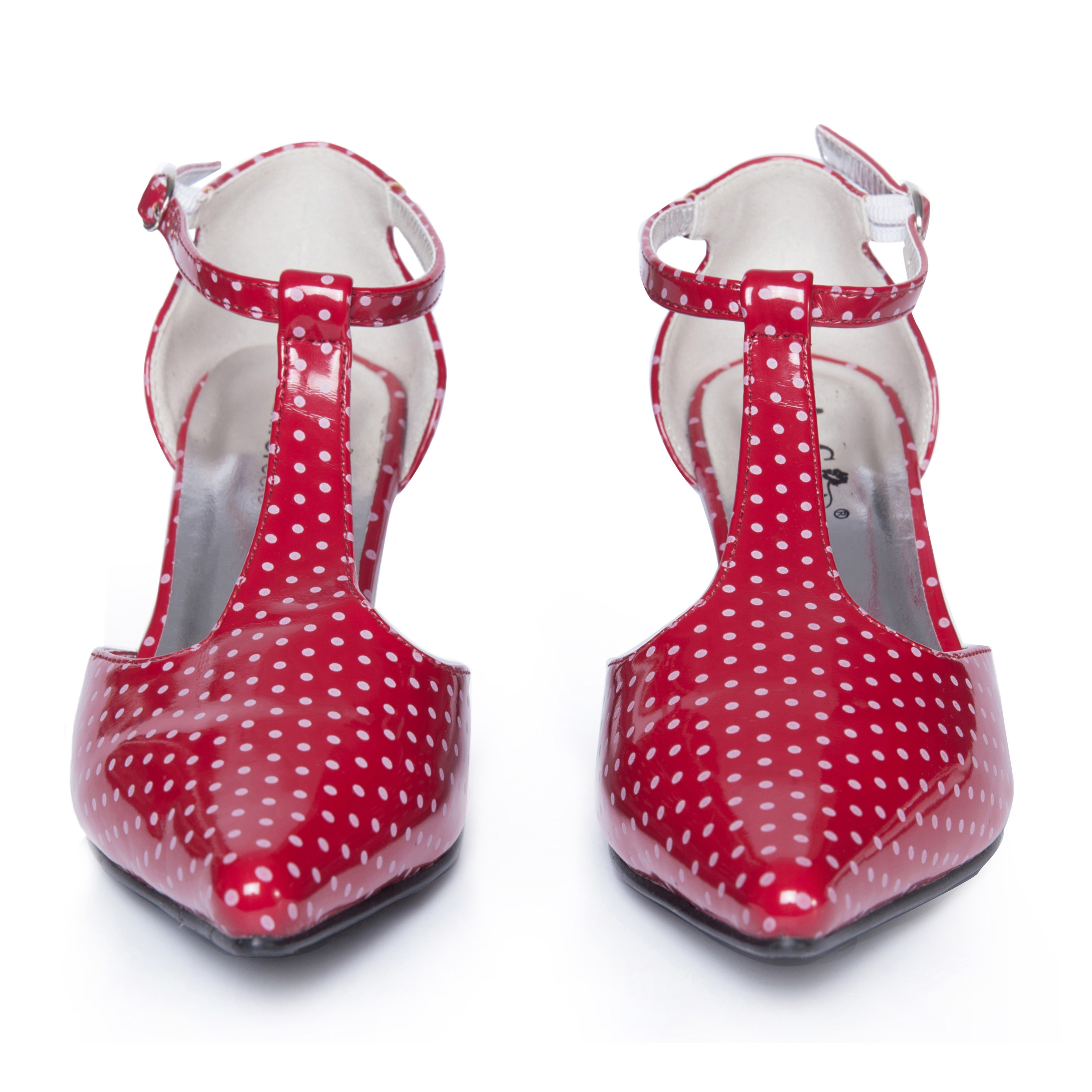 Ann Creek Women's Kitten Heel T-Strap Sandals Polka-dot Assorted Colors Female - Picture 10 of 62
