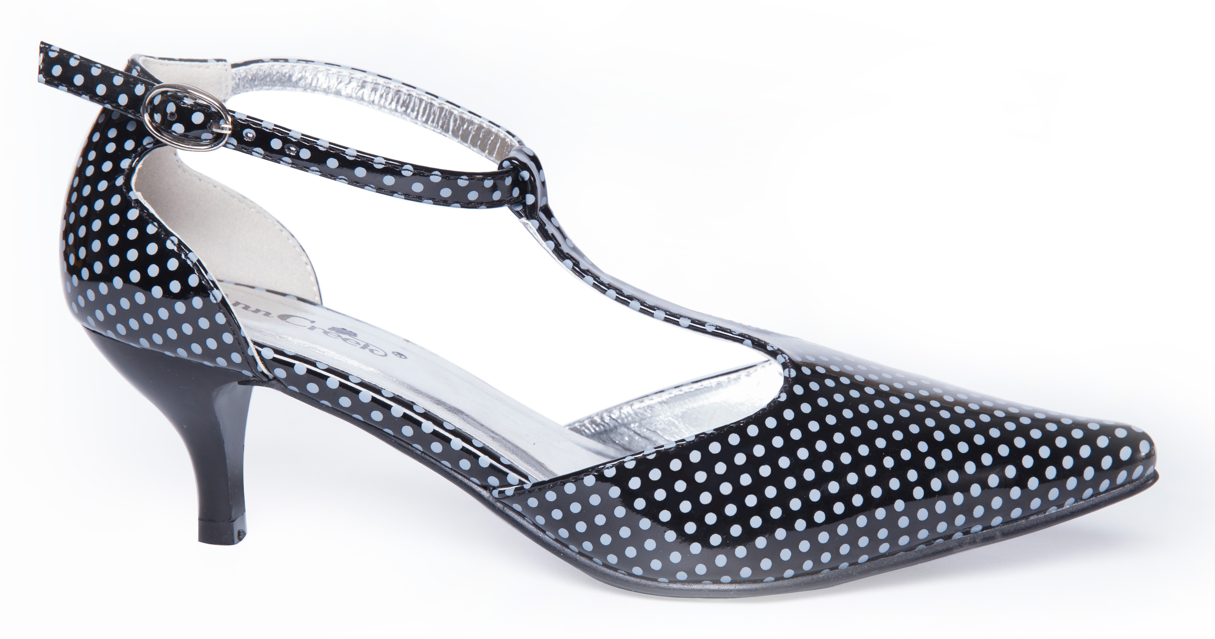 Ann Creek Women's Kitten Heel T-Strap Sandals Polka-dot Assorted Colors Female - Picture 9 of 62