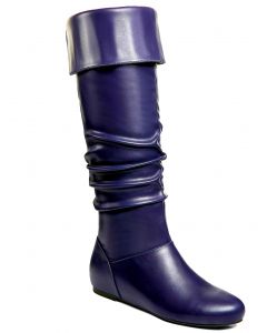 Wedge Boots Tall or Over the Knee 2-Way Ruched