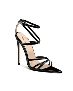 Stiletto Ultra High Heel Strappy Buckle Pointed Toe Sandals