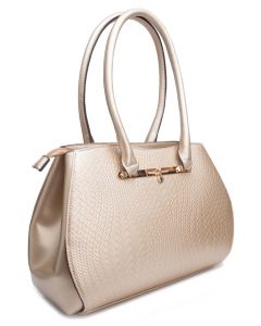 Ann Creek Women's 'Sente' Woven Accent Metallic Bag