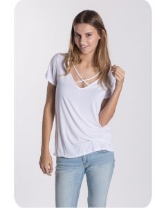 Able USA Women's Carbon Crossover-Neck Tee