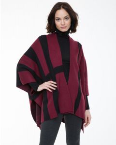 Sioni Women's Poncho with Buttons at Sides